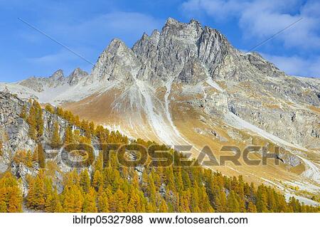 Stock Photo - Piz Materdell, Graubuenden, Switzerland, Europe. Fotosearch