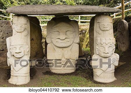 Pre-Colombian Funeral Sculptures of San Agustin, megaliths, Parque Archeologico, San Agustin, Huila, Colombia, South America View Large Photo Image Stock Image - Pre-Colombian Funeral Sculptures of San Agustin, megaliths, Parque Archeologico, San Agustin, Huila, Colombia, South America. Fotosearch