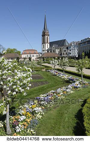 Prince George Garden and St. Elisabeth Church, Darmstadt, Hesse, Germany, Europe View Large Photo Image Stock Photo - Prince George Garden and St. Elisabeth Church, Darmstadt, Hesse, Germany, Europe. Fotosearch