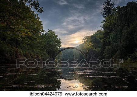 Rakotzbrücke, Teufelsbrücke, bridge in Kromlauer Park, Kromlau, Saxony, Germany, Europe View Large Photo Image Stock Photo - Rakotzbrücke, Teufelsbrücke, bridge in Kromlauer Park, Kromlau, Saxony, Germany, Europe. Fotosearch