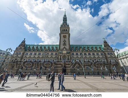 Rathaus, City Hall, Hamburg, Germany, Europe View Large Photo Image Stock Photograph - Rathaus, City Hall, Hamburg, Germany, Europe. Fotosearch