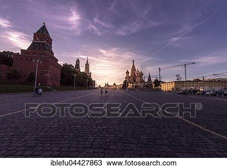 Red Square at sunset, Moscow, Russia, Europe View Large Photo Image Stock Image - Red Square at sunset, Moscow, Russia, Europe. Fotosearch