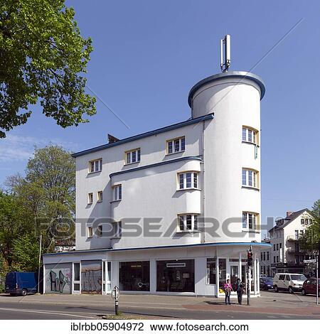Residential and office building at the Black Sea, architectural style Neue Sachlichkeit, Eastern suburb, Bremen, Germany, Europe View Large Photo Image Stock Image - Residential and office building at the Black Sea, architectural style Neue Sachlichkeit, Eastern suburb, Bremen, Germany, Europe. Fotosearch