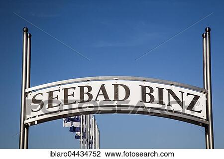 Resort sign, on pier, Binz, Rügen Island, Mecklenburg-Western Pomerania, Germany, Europe View Large Photo Image Stock Image - Resort sign, on pier, Binz, Rügen Island, Mecklenburg-Western Pomerania, Germany, Europe. Fotosearch