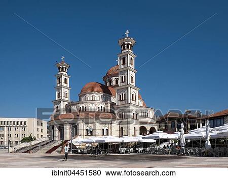 Resurrection of Christ Orthodox Cathedral also Ngjallja e Krishtit, Korçë County, Korca, Albania, Europe View Large Photo Image Stock Image - Resurrection of Christ Orthodox Cathedral also Ngjallja e Krishtit, Korçë County, Korca, Albania, Europe. Fotosearch