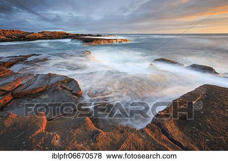Stock Photo - Rocky coast in northwest Scotland, Great Britain. Fotosearch
