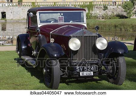 Stock Photo - Rolls-Royce Phantom, Brewster Regent, British classic car, Schloss Dyck Classic Days 2016 Jüchen, Niederrhein, North Rhine-Westphalia, Germany, Europe. Fotosearch