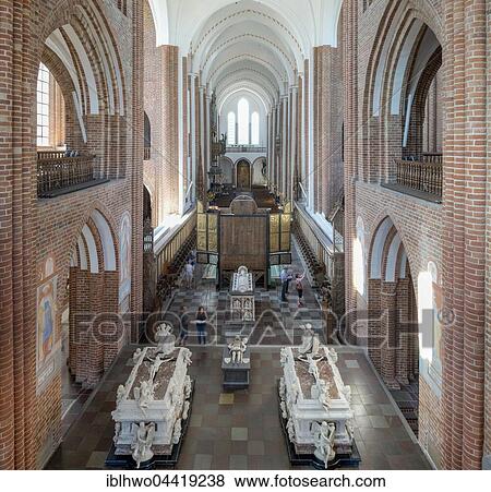 Roskilde Cathedral, brick Gothic, nave, Roskilde, Zealand Region, Denmark, Europe View Large Photo Image Stock Photo - Roskilde Cathedral, brick Gothic, nave, Roskilde, Zealand Region, Denmark, Europe. Fotosearch