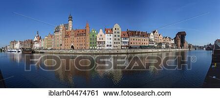 Row of houses in historic centre, Krantor, Motława, Gdansk, Poland, Europe View Large Photo Image Stock Image - Row of houses in historic centre, Krantor, Motława, Gdansk, Poland, Europe. Fotosearch