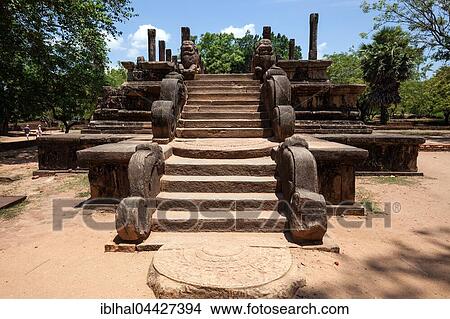 Royal Council Hall, Rajavesya Bhunjanga, Sacred City, Polonnaruwa, North Central Province, Sri Lanka, Asia View Large Photo Image Picture - Royal Council Hall, Rajavesya Bhunjanga, Sacred City, Polonnaruwa, North Central Province, Sri Lanka, Asia. Fotosearch