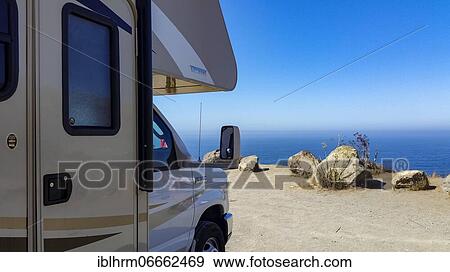 RV at the Pacific Ocean, Highway 1 (California State Route 1), Carmel-by-the-Sea, California, USA, North America View Large Photo Image Stock Photo - RV at the Pacific Ocean, Highway 1 (California State Route 1), Carmel-by-the-Sea, California, USA, North America. Fotosearch