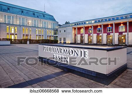 Saalbau, Essen Philharmonic Hall, Essen, Ruhr Area, North Rhine-Westphalia, Germany, Europe View Large Photo Image Stock Photo - Saalbau, Essen Philharmonic Hall, Essen, Ruhr Area, North Rhine-Westphalia, Germany, Europe. Fotosearch
