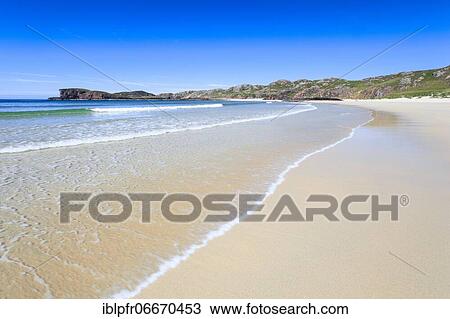 Sandy beach beach on the coast, Scotland, Great Britain View Large Photo Image Stock Image - Sandy beach beach on the coast, Scotland, Great Britain. Fotosearch