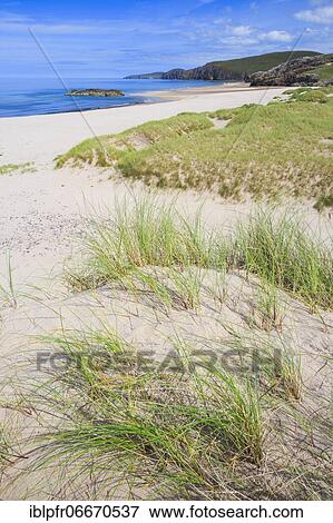 Sandy beach beach on the north coast, Scotland, Great Britain View Large Photo Image Stock Photo - Sandy beach beach on the north coast, Scotland, Great Britain. Fotosearch