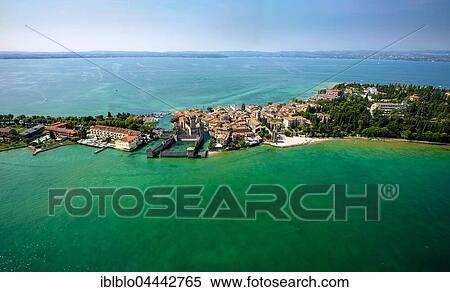 Scaliger Castle, Sirmione, peninsula, Lake Garda, Lombardy, Italy, Europe View Large Photo Image Stock Photography - Scaliger Castle, Sirmione, peninsula, Lake Garda, Lombardy, Italy, Europe. Fotosearch
