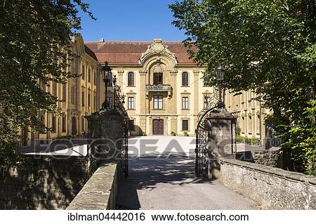 Stock Photograph - Schillingsfürst Castle, Middle Franconia, Franconia, Bavaria, Germany, Europe. Fotosearch
