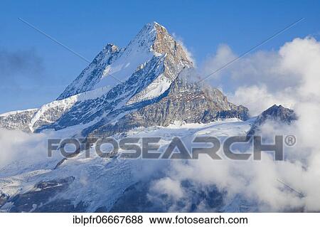 Schreckhorn, 4078 m, Bern, Switzerland, Europe View Large Photo Image Stock Photo - Schreckhorn, 4078 m, Bern, Switzerland, Europe. Fotosearch