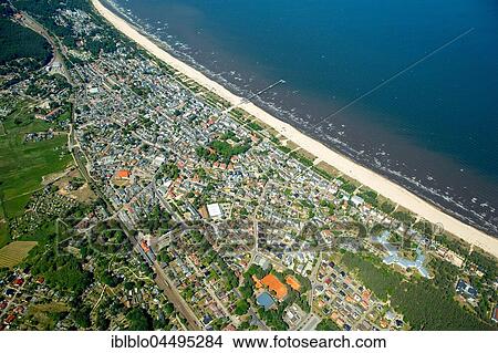 Seaside resort Ahlbeck with beach, Heringsdorf, Usedom Island, Baltic Sea, Mecklenburg-Western Pomerania, Germany, Europe View Large Photo Image Picture - Seaside resort Ahlbeck with beach, Heringsdorf, Usedom Island, Baltic Sea, Mecklenburg-Western Pomerania, Germany, Europe. Fotosearch