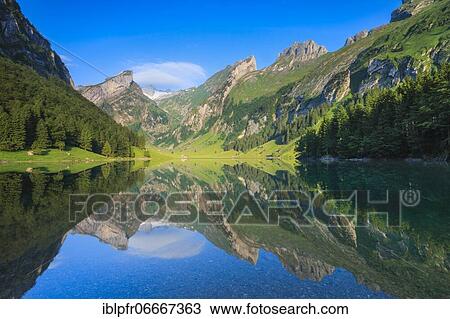 Stock Image - Seealpsee, Switzerland, Europe. Fotosearch