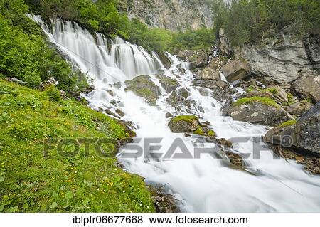 Stock Photo - Seven wells, Simmental, Bern, Switzerland, Europe. Fotosearch