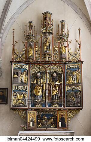 Side altar, monastery church, Heilsbronn Abbey, Middle Franconia, Franconia, Bavaria, Germany, Europe View Large Photo Image Stock Photo - Side altar, monastery church, Heilsbronn Abbey, Middle Franconia, Franconia, Bavaria, Germany, Europe. Fotosearch