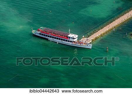 Sightseeing boat at landing, Bardolino, Lake Garda, Veneto, Italy, Europe View Large Photo Image Stock Image - Sightseeing boat at landing, Bardolino, Lake Garda, Veneto, Italy, Europe. Fotosearch