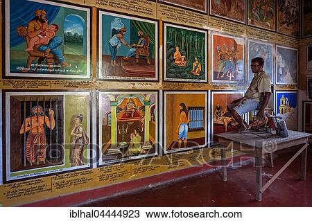 Singhalese man restoring murals, scenes from life of Buddha, Weherahena Temple, Matara, Southern Province, Sri Lanka, Asia View Large Photo Image Stock Image - Singhalese man restoring murals, scenes from life of Buddha, Weherahena Temple, Matara, Southern Province, Sri Lanka, Asia. Fotosearch