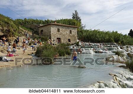 Sinter terraces, Cascate del Mulino, hot springs, Saturnia, Maremma, Tuscany, Italy, Europe View Large Photo Image Stock Image - Sinter terraces, Cascate del Mulino, hot springs, Saturnia, Maremma, Tuscany, Italy, Europe. Fotosearch