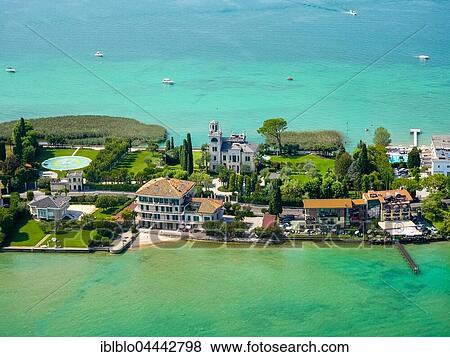 Sirmio peninsula on Lake Garda, Sirmione, Lombardy, Italy, Europe View Large Photo Image Stock Photo - Sirmio peninsula on Lake Garda, Sirmione, Lombardy, Italy, Europe. Fotosearch