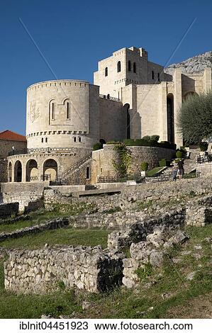 Skanderbeg Museum at Kruja Fortress, Kruja, Durres, Albania, Europe View Large Photo Image Stock Image - Skanderbeg Museum at Kruja Fortress, Kruja, Durres, Albania, Europe. Fotosearch