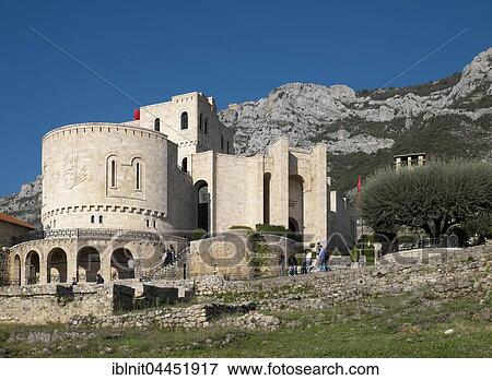 Skanderbeg Museum at Kruja Fortress, Kruja, Durres, Albania, Europe View Large Photo Image Stock Photo - Skanderbeg Museum at Kruja Fortress, Kruja, Durres, Albania, Europe. Fotosearch