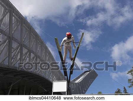 Ski jumper, Holmenkollen, Oslo, Norway, Europe View Large Photo Image Stock Photo - Ski jumper, Holmenkollen, Oslo, Norway, Europe. Fotosearch