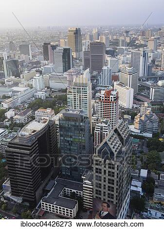Stock Image - Skyline, Bangkok, Thailand, Asia. Fotosearch