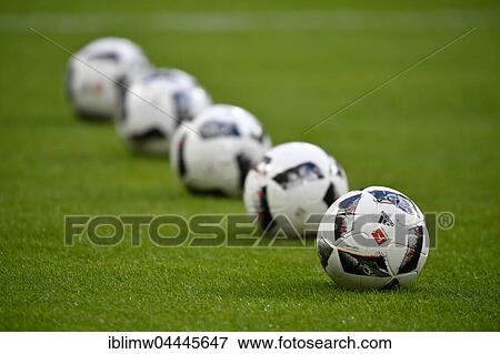 Soccer balls on grass, Allianz Arena, Munich, Bavaria, Germany, Europe View Large Photo Image Stock Photo - Soccer balls on grass, Allianz Arena, Munich, Bavaria, Germany, Europe. Fotosearch