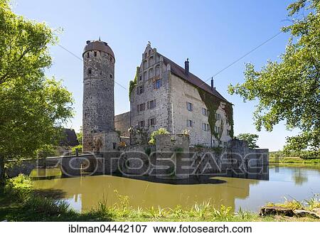 Sommersdorf Castle, Burgoberbach, Upper Altmühltal, Middle Franconia, Franconia, Bavaria, Germany, Europe View Large Photo Image Stock Photo - Sommersdorf Castle, Burgoberbach, Upper Altmühltal, Middle Franconia, Franconia, Bavaria, Germany, Europe. Fotosearch