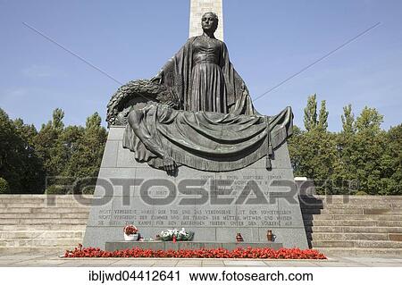 Stock Image - Soviet War Memorial, Schönholzer Heide, Pankow, Berlin, Germany, Europe. Fotosearch