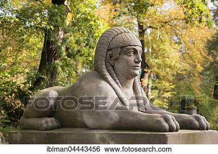 Sphinx, Sphingenportal in Georgium Park, Dessau-Wörlitz Garden, Dessau, Saxony-Anhalt, Germany, Europe View Large Photo Image Stock Photograph - Sphinx, Sphingenportal in Georgium Park, Dessau-Wörlitz Garden, Dessau, Saxony-Anhalt, Germany, Europe. Fotosearch