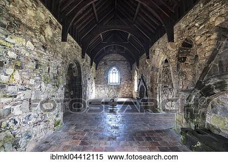 St Clement's Church, interior, built in the 13th century by the Clan MacLeod, Rodel, Isle of Harris, Outer Hebrides, Scotland, United Kingdom, Europe View Large Photo Image Stock Photography - St Clement's Church, interior, built in the 13th century by the Clan MacLeod, Rodel, Isle of Harris, Outer Hebrides, Scotland, United Kingdom, Europe. Fotosearch