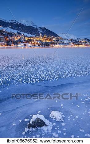St. Moritz and Lake St. Moritz, Grisons, Switzerland, Europe View Large Photo Image Stock Image - St. Moritz and Lake St. Moritz, Grisons, Switzerland, Europe. Fotosearch