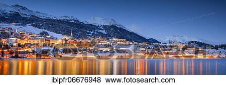 St. Moritz and Lake St. Moritz, Grisons, Switzerland, Europe View Large Photo Image Stock Photo - St. Moritz and Lake St. Moritz, Grisons, Switzerland, Europe. Fotosearch