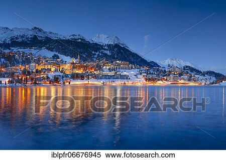 St. Moritz and Lake St. Moritz, Grisons, Switzerland, Europe View Large Photo Image Stock Photography - St. Moritz and Lake St. Moritz, Grisons, Switzerland, Europe. Fotosearch