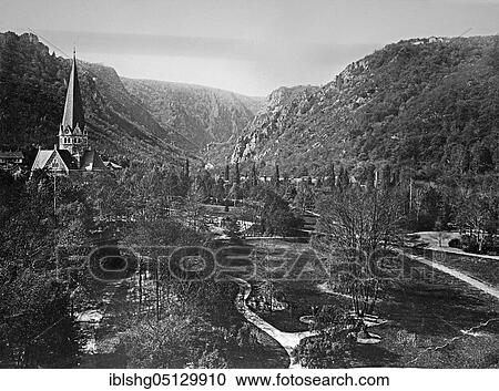 St. Peter's Church and Bode Valley with Roßtrappe, historical photo, c. 1920, Thale, Harz Mountains, Saxony-Anhalt, Germany, Europe View Large Photo Image Stock Image - St. Peter's Church and Bode Valley with Roßtrappe, historical photo, c. 1920, Thale, Harz Mountains, Saxony-Anhalt, Germany, Europe. Fotosearch
