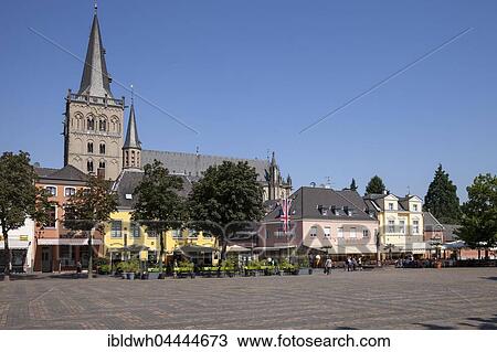 St. Viktor's Cathedral and market, Xanten, Lower Rhine, North Rhine-Westphalia, Germany, Europe View Large Photo Image Stock Image - St. Viktor's Cathedral and market, Xanten, Lower Rhine, North Rhine-Westphalia, Germany, Europe. Fotosearch