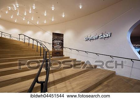 Staircase to great hall, Elbe Philharmonic Concert Hall, Hamburg, Germany, Europe View Large Photo Image Picture - Staircase to great hall, Elbe Philharmonic Concert Hall, Hamburg, Germany, Europe. Fotosearch