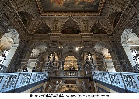 Stairwell, Museum of Natural History, opened in 1889, Vienna, Austria, Europe View Large Photo Image Picture - Stairwell, Museum of Natural History, opened in 1889, Vienna, Austria, Europe. Fotosearch