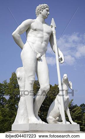 Statue Meleagros in the Palace Garden, Neustrelitz, Mecklenburg-Western Pomerania, Germany, Europe View Large Photo Image Stock Image - Statue Meleagros in the Palace Garden, Neustrelitz, Mecklenburg-Western Pomerania, Germany, Europe. Fotosearch