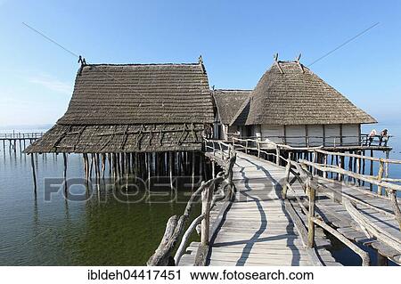 Stilt houses, Pfahlbaumuseum Unteruhldingen, Museum, Lake Constance, Baden-Württemberg, Germany, Europe View Large Photo Image Stock Image - Stilt houses, Pfahlbaumuseum Unteruhldingen, Museum, Lake Constance, Baden-Württemberg, Germany, Europe. Fotosearch