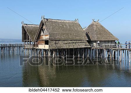 Stilt houses, Pfahlbaumuseum Unteruhldingen, Museum, Lake Constance, Baden-Württemberg, Germany, Europe View Large Photo Image Stock Image - Stilt houses, Pfahlbaumuseum Unteruhldingen, Museum, Lake Constance, Baden-Württemberg, Germany, Europe. Fotosearch