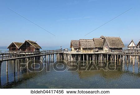 Stilt houses, Pfahlbaumuseum Unteruhldingen, Museum, Lake Constance, Baden-Württemberg, Germany, Europe View Large Photo Image Stock Photograph - Stilt houses, Pfahlbaumuseum Unteruhldingen, Museum, Lake Constance, Baden-Württemberg, Germany, Europe. Fotosearch