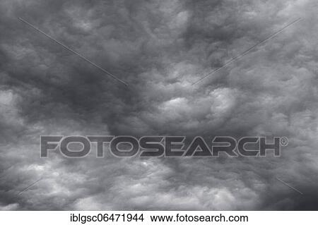 Picture - Storm with rain clouds, Quebec Province, Canada, North America. Fotosearch